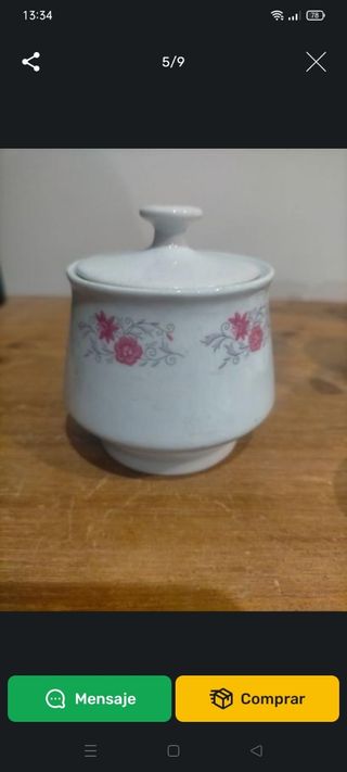 Juego Té loza china.