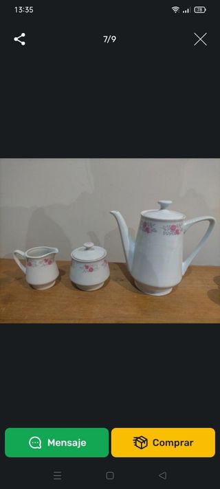 Juego Té loza china.