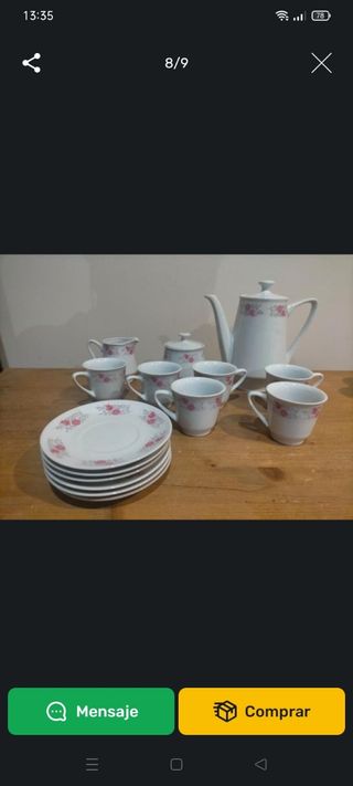 Juego Té loza china.