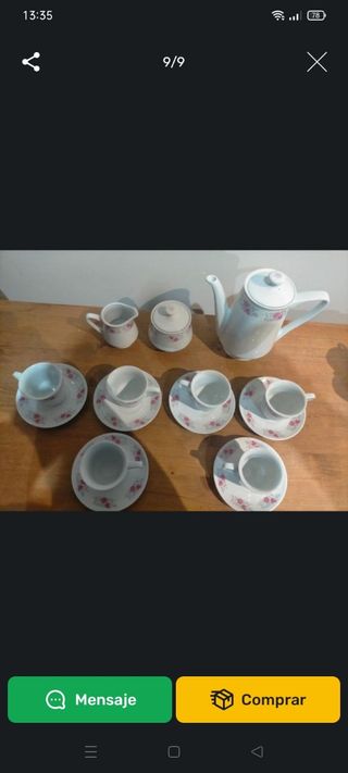 Juego Té loza china.