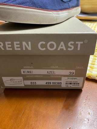 Zapatos nauticos Green coast