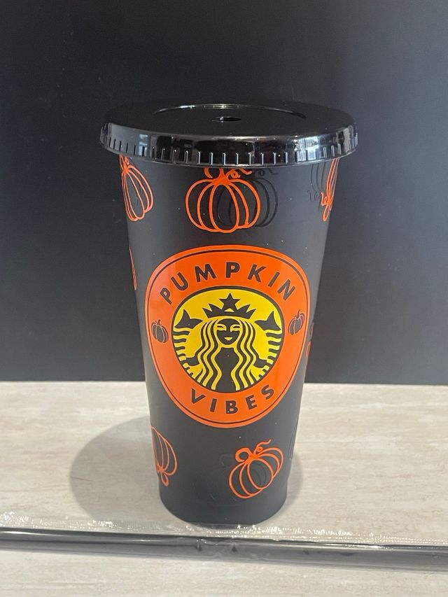 Vaso plastico 24oz calabaza 