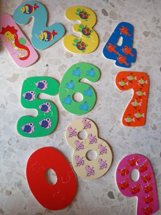 Puzzle niño numeros