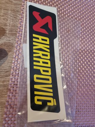 Adesivo akrapovic original escape