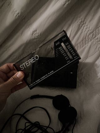 Cassette stereo portátil vintage