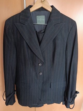 Traje de chaqueta mujer completo falda a la rodill