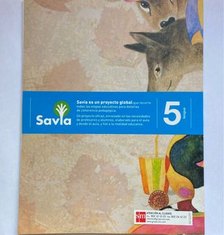 Libro lengua quinto de primaria, savia
