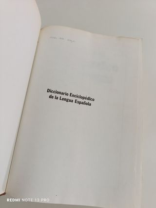 Diccionario enciclopedico español