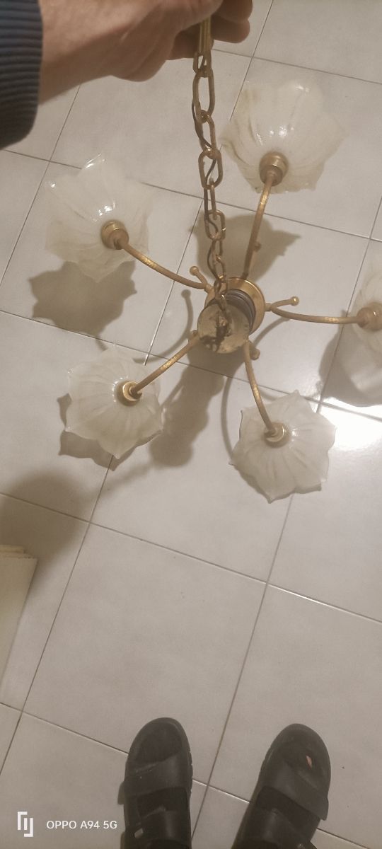 Lampadario stile liberty