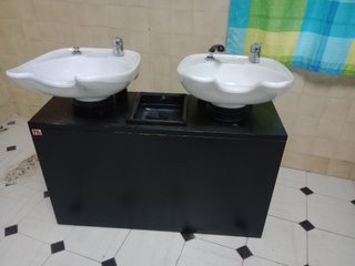 Lavacabezas doble