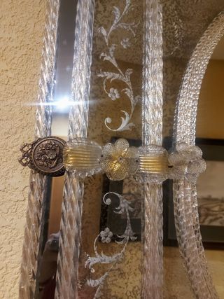 Espejo veneciano Murano vintage