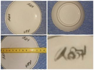 2 platos pequeños antiguos