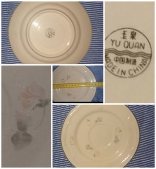 2 platos pequeños antiguos