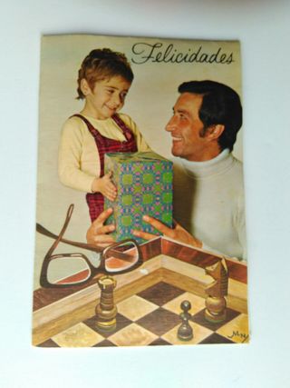 Antiguas postales de felicitación años 70