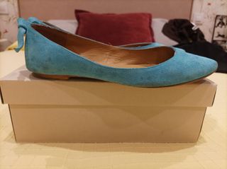 Bailarinas de ante turquesa Aïta