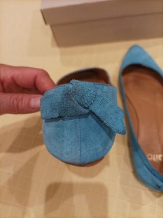 Bailarinas de ante turquesa Aïta