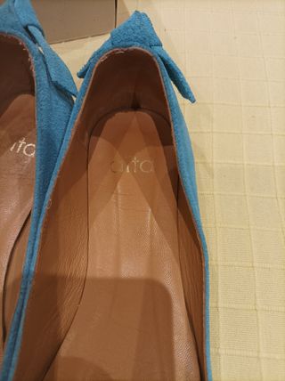 Bailarinas de ante turquesa Aïta