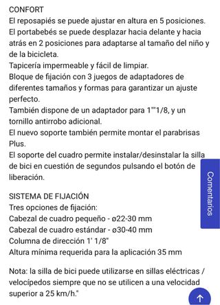 Silla Bicicleta Delantera Guppy Mini+