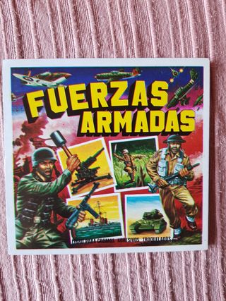 3 Láminas 5 sobres de Cromos Fuerzas Armadas cupón