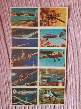 3 Láminas 5 sobres de Cromos Fuerzas Armadas cupón