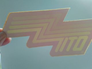 Pegatinas para cristal años 80