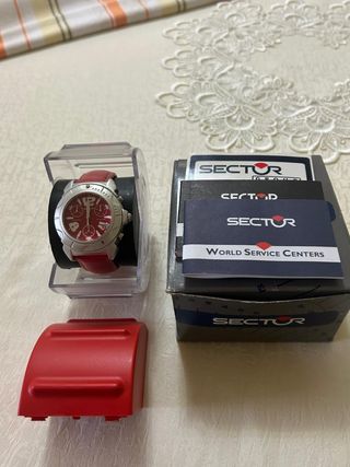 Orologio sector uomo, rosso