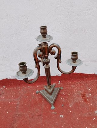 Candelabro de Vela de bronce