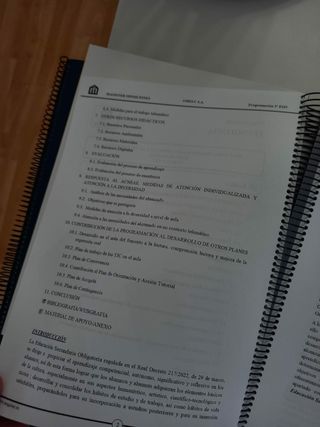 Temario tecnología oposicion secundaria