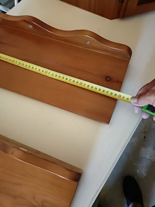 Mueble modular de rinconera de madera más repisas