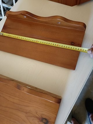 Mueble modular de rinconera de madera más repisas