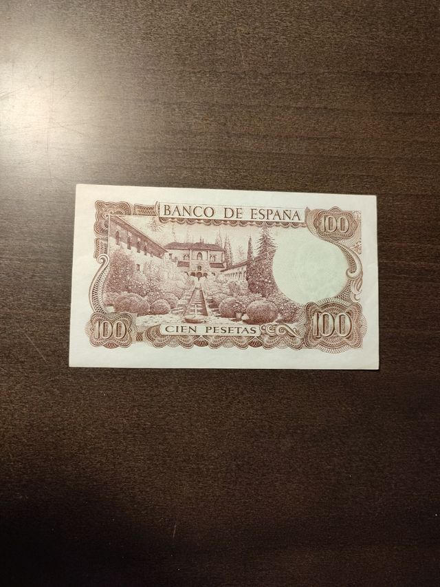 Billete 100 pesetas Plancha