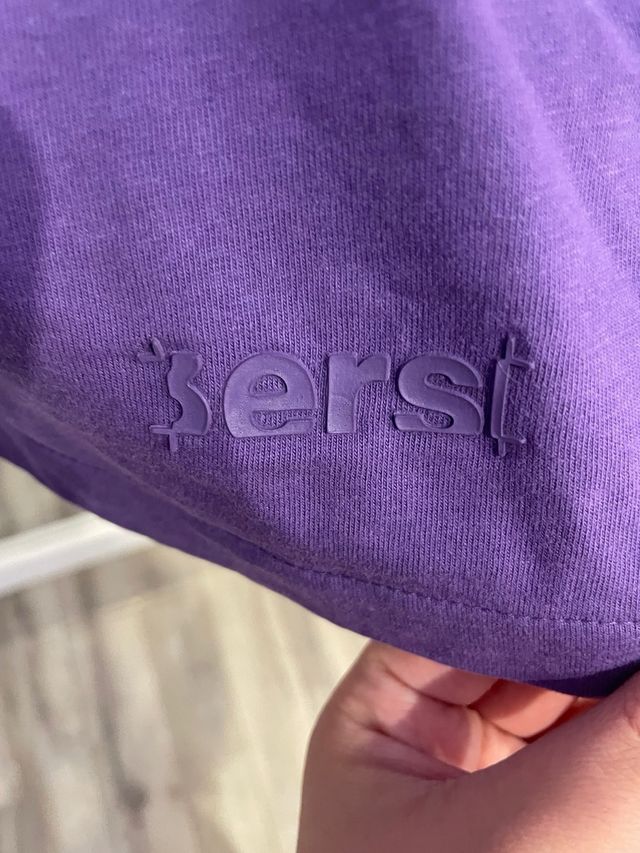 Camiseta morada Bershka oversized (XL)