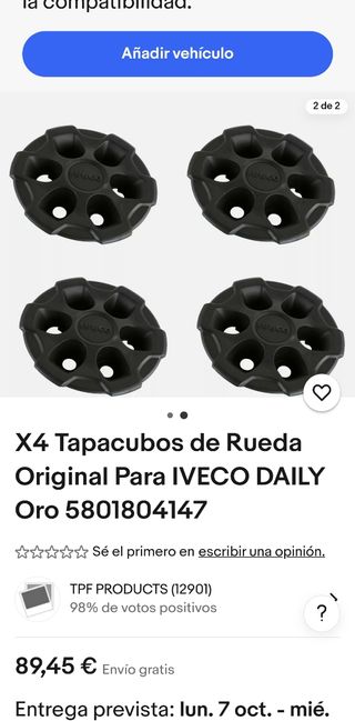 Tornillos y tapabuje Iveco Daily