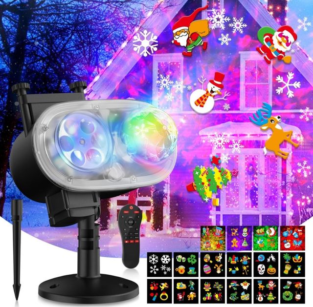 Proyector Halloween/Navidad exterior