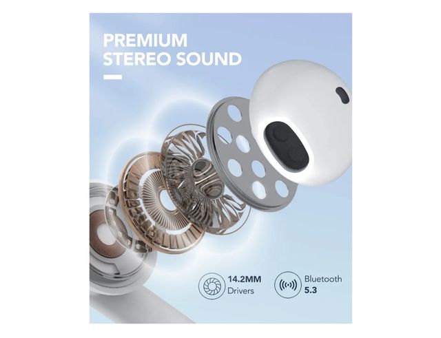 Auriculares inalambricos blancos