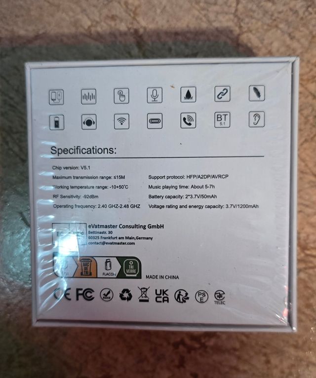 Auriculares inalámbricos botón ROSAS