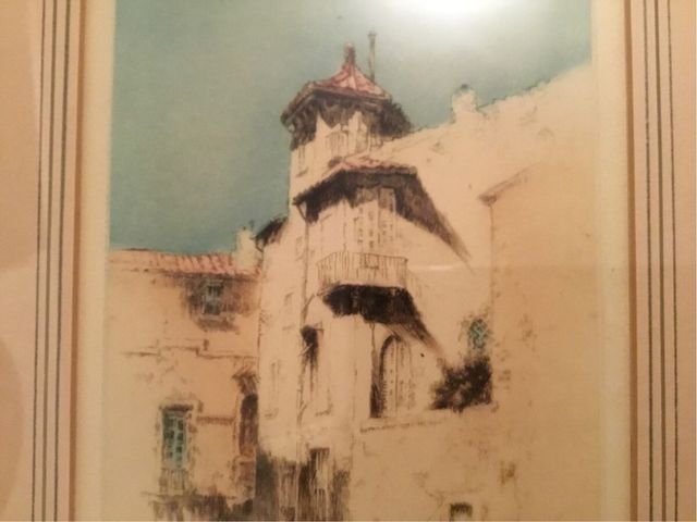 Grabado. Coloreado. Firma. J. London