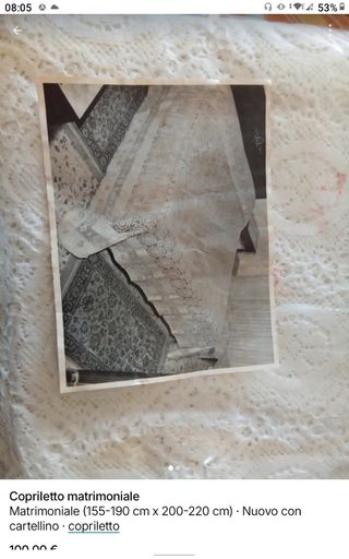 Copriletto matrimoniale nuovo 