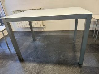 Mesa cristal blanco