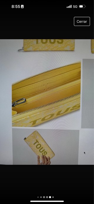 Billetera amarilla Tous
