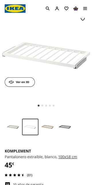 Pantalonera Komplement Ikea