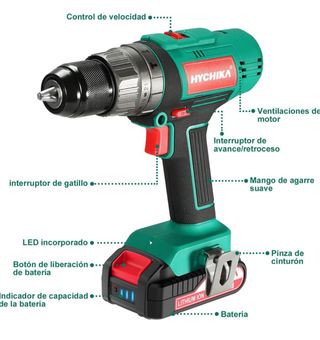 HYCHIKA DD-18BC Taladro Percutor Atornillador 18V
