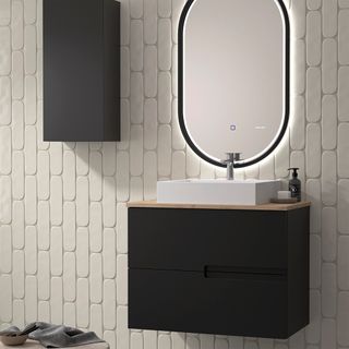 Conjunto mueble de baño lacado modelo Sia