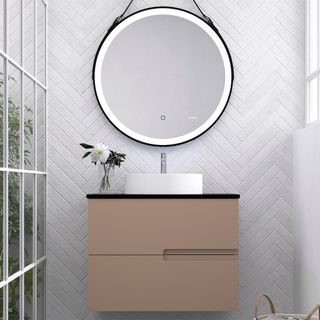Conjunto mueble de baño lacado modelo Sia