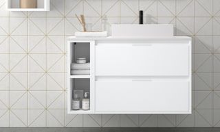 Mueble de bano melamina modelo Zao