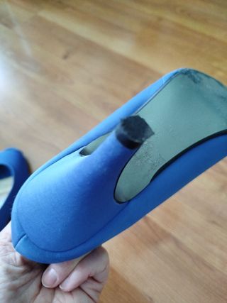 Zapatos satinados azules