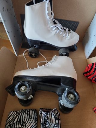 Patines paralelos y cubrepatines