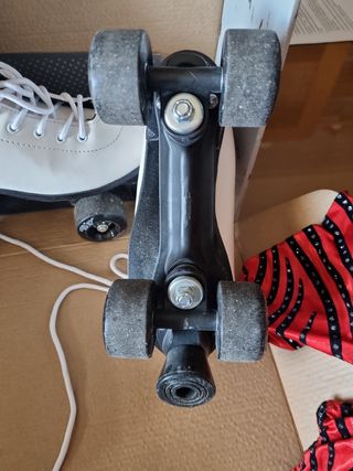 Patines paralelos y cubrepatines