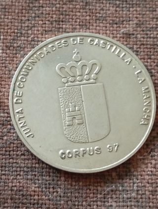 Moneda de plata Toledo Corpus christi