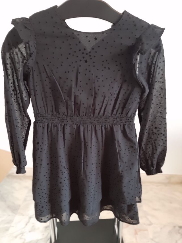 Vestido Negro Niña 9/10 años Tiffosi